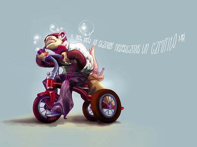 Los changos chimp illustration photoshop