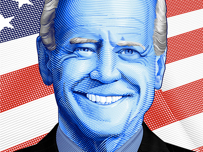 Joe Biden Poster adobe illustrator portrait poster vector illustration