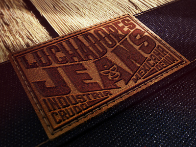 Luchadores Jeans c4d denim jeans label