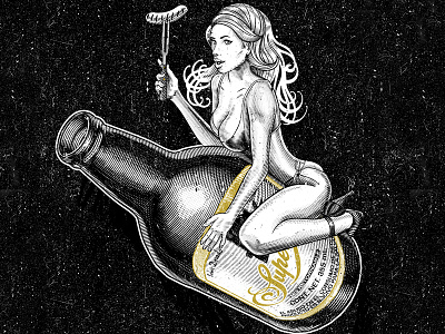 Beer beer girl illustration illustrator