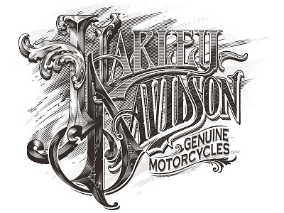 Harley Davidson T Shirt design harled davidson illustration t shirt typography