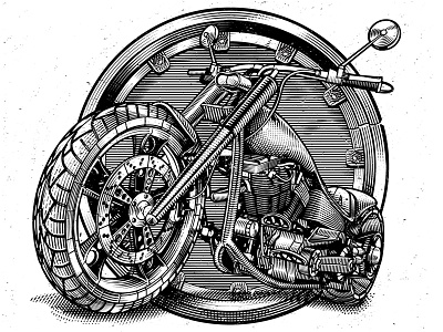 harley davidson motorcycles drawings