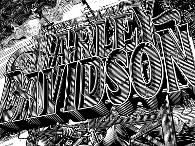Harley Davidson T Shirt design harley davidson illustration motoclub motorcycle
