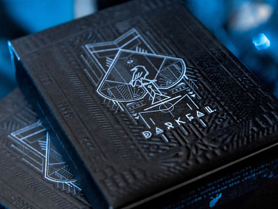 Darkfall playing cards illustration packaging playing cards