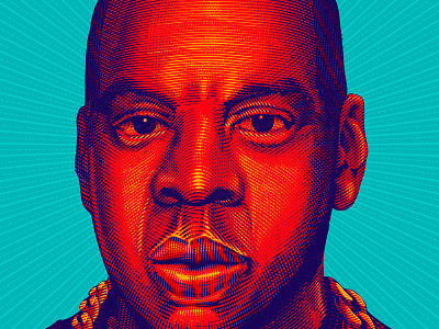 Jay-Z Portrait adobe illustrator jay-z portrait