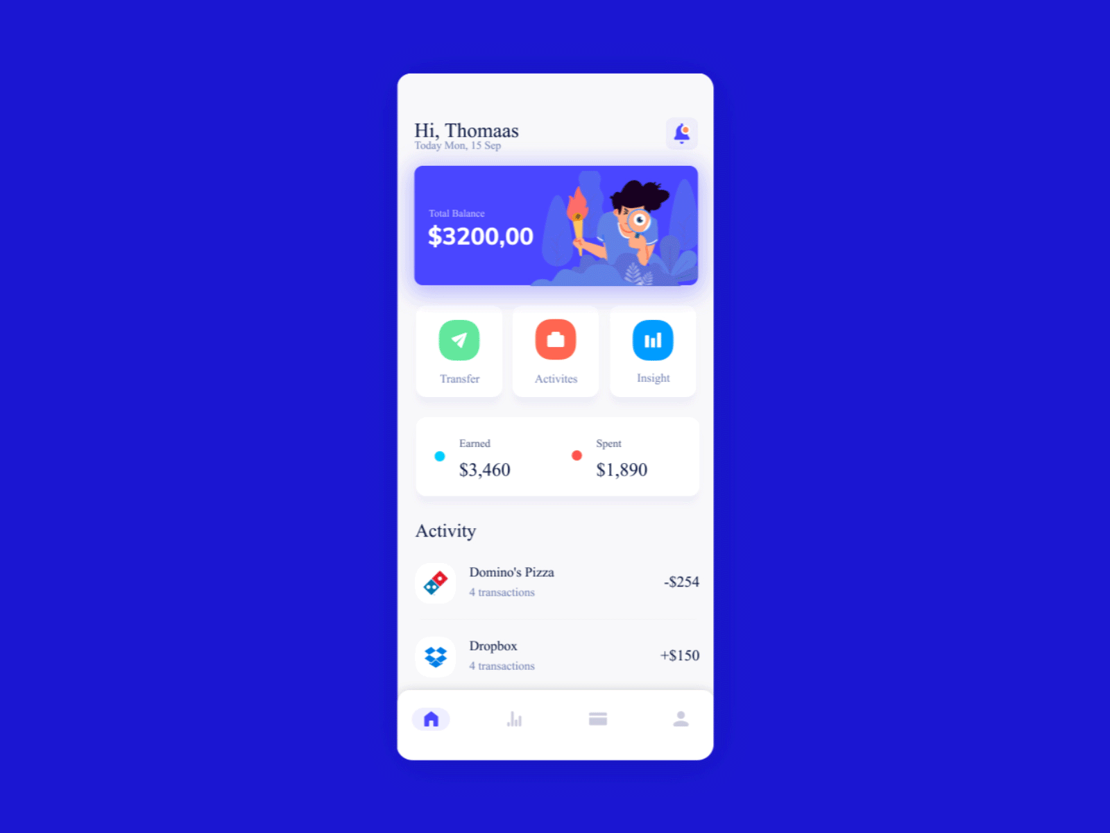 Split Payment App abstract animated gif animation app app design art brand branding colors concept flat illustration microinteraction motion design ui ux