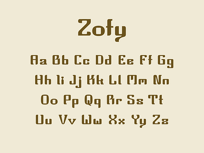 Zofy Display Typeface