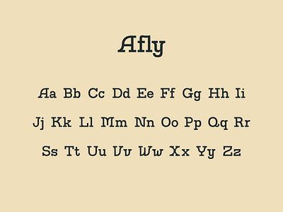 Afly - Display Typeface