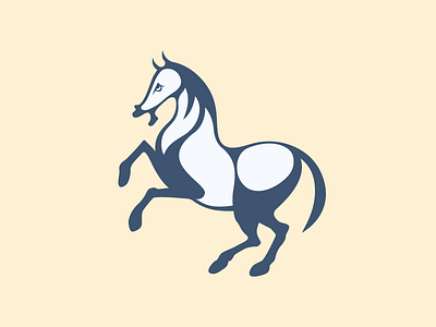 Horse Design 2 colors bright for sale fun horse horse logo illustration unique