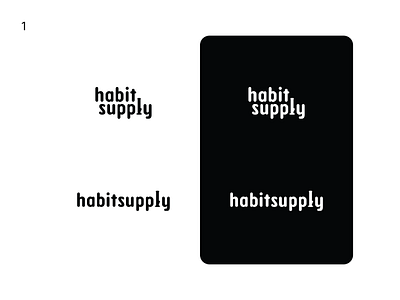 HabitSupply Wordmark Concept custom lettermark logo typeface wordmark