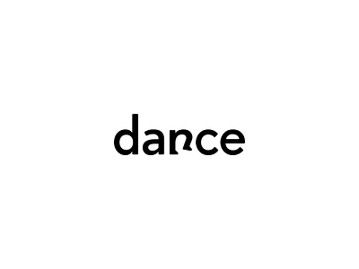Dance Wordmark custom typeface dance feet funny logo logotype movement simple wordmark