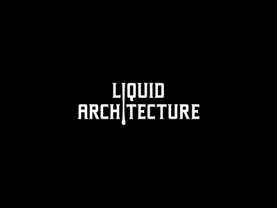 Liquid Architecture custom type logo logotype wordmark
