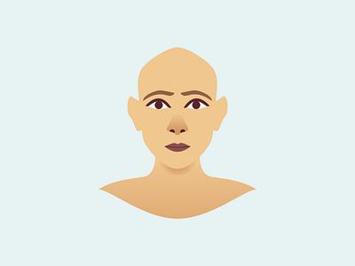 Hello dribbble! face illustraion vector illustration