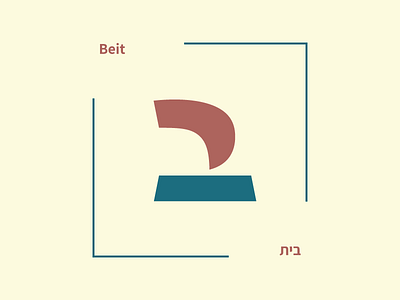 Beit 22daysoftype beit design graphicdesign hebrew hebrew alphabet type type poster typography typography poster