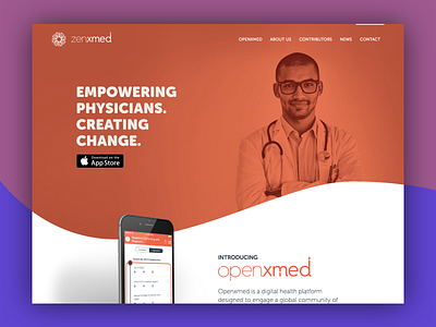 Zenxmed Website app medical ui ux design ux web web design website