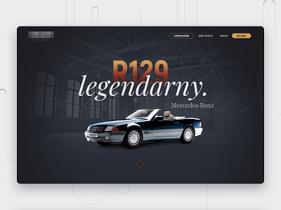 R129 Legendarny - Competiton landing page app design landingpage minimal ui user interface ux web web design website