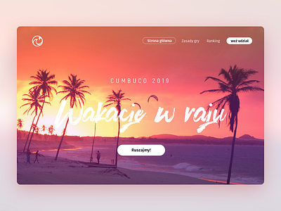 CUMBUCO 2019 landing page design landingpage minimal ui user interface web web design website