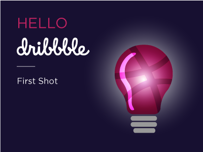 First Shot creative thinking debut debut shot ideas illustration light bulb logo logo designer