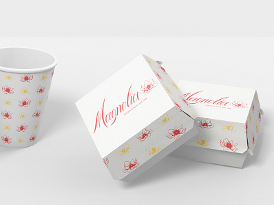 Magnolia - mockups branding floral handlettering identity design illustration lettering typography vector vector lettering