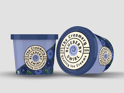 The Creamery - packaging design concept branding flat illustration illustration typography vector vector lettering visual identity