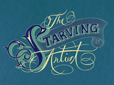 The Starving Artist handlettering illustration lettering typography