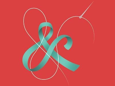 Ampersands - poster trio ampersand design illustration lettering typography vector