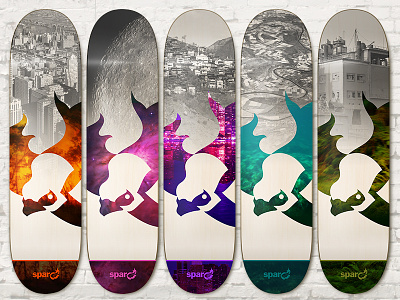 SPARO Series1 Comp branding skate skateboard
