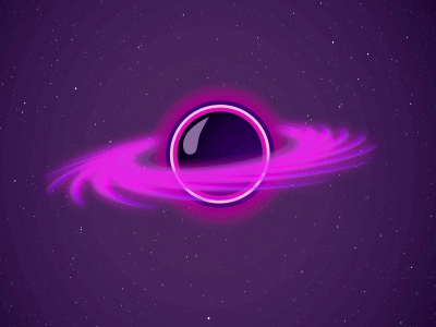 Hawking Radiation 2d after effects animation black hole cosmos hawking in a nutshell motion graphic radiation space
