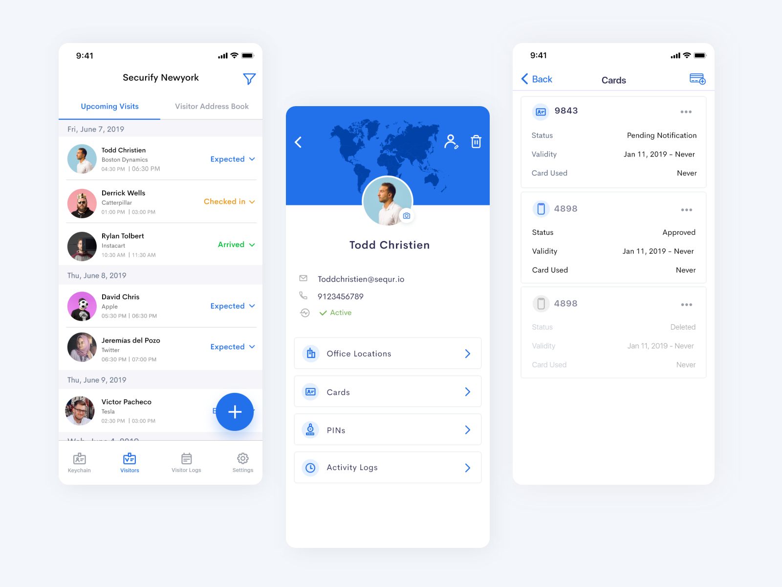 Visitor Management App by Praneeth Putta on Dribbble