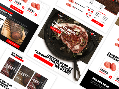 The Butcher shop - Ecommerce app design flat web