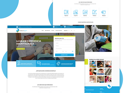 Dominican Dental app design web