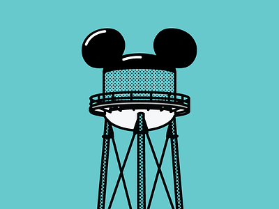Disney Earffel Tower digital illustration illustration
