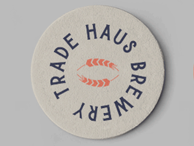 Trade Haus Coasters beer branding brewery