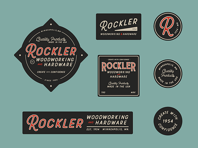 Rockler badges branding logos