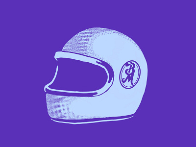 Moto Helmet helmet illustration motorcycle procreate texture