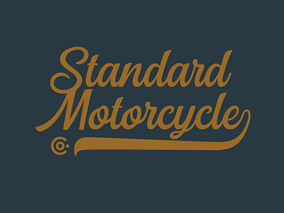 Standard Motorcycle Co. branding colorpalette exploration logo moto type type lockup