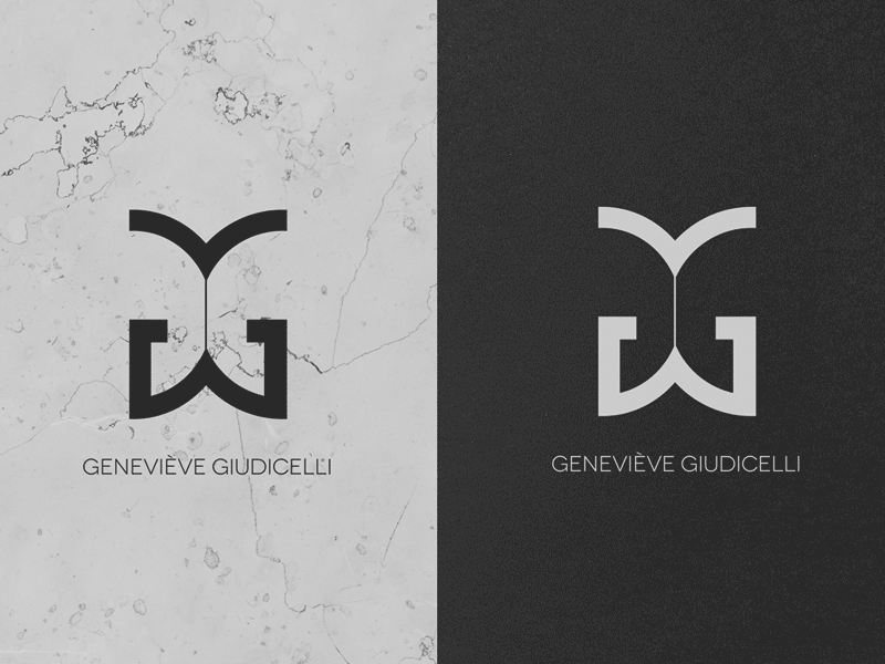 Geneviève Giudicelli - Logo design design logo print