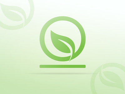 Organic Church Icon church green icon logo minimal omega organic simple vector venti cf