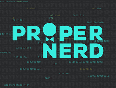 ProperNerd Logo blog branding design graphic design icon logo nerd vector