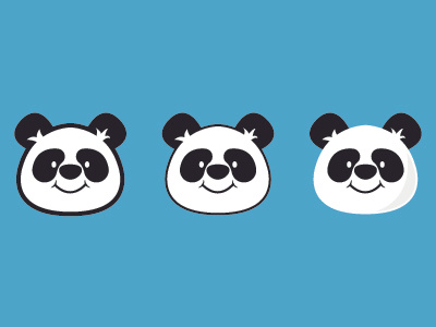Pandas! bear branding illustration logo panda panda bear