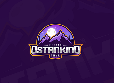 Ostankino purple logo / sticker