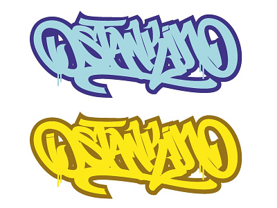 "Ostankino" lettering design graffiti illustration lettering logo logotype typography