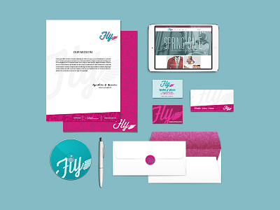 Fly Boutique Brand Identity brand identity branding creative design graphic graphic art identity nashville photoshop tobudezyn