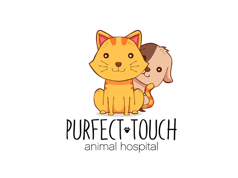 Purfect Touch adobeillustrator visualidentity logoinspirations designinspiration graphicdesigner vector logo brandidentity branding veterinary animals graphicdesign