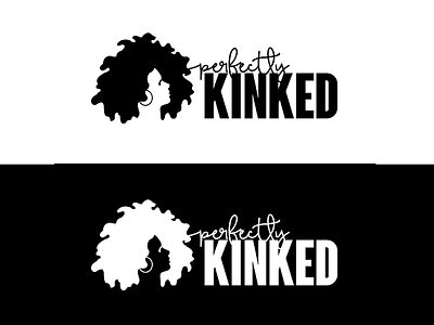 Perfectly Kinked brand design branding company brand creative graphic designer hairstylist identitydesign logo design natural hair new logo tobudezyn