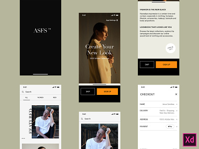 ASFS / Adobe Stream adobe clean concept design ecommerce fashion interaction ios minimal promo typography ui ux uxinspiration
