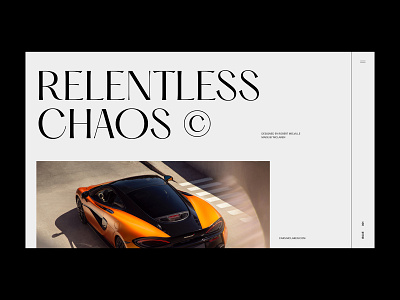 McLaren © 2020 clean design editorial fashion interface mclaren minimal promo typography ui ux web website