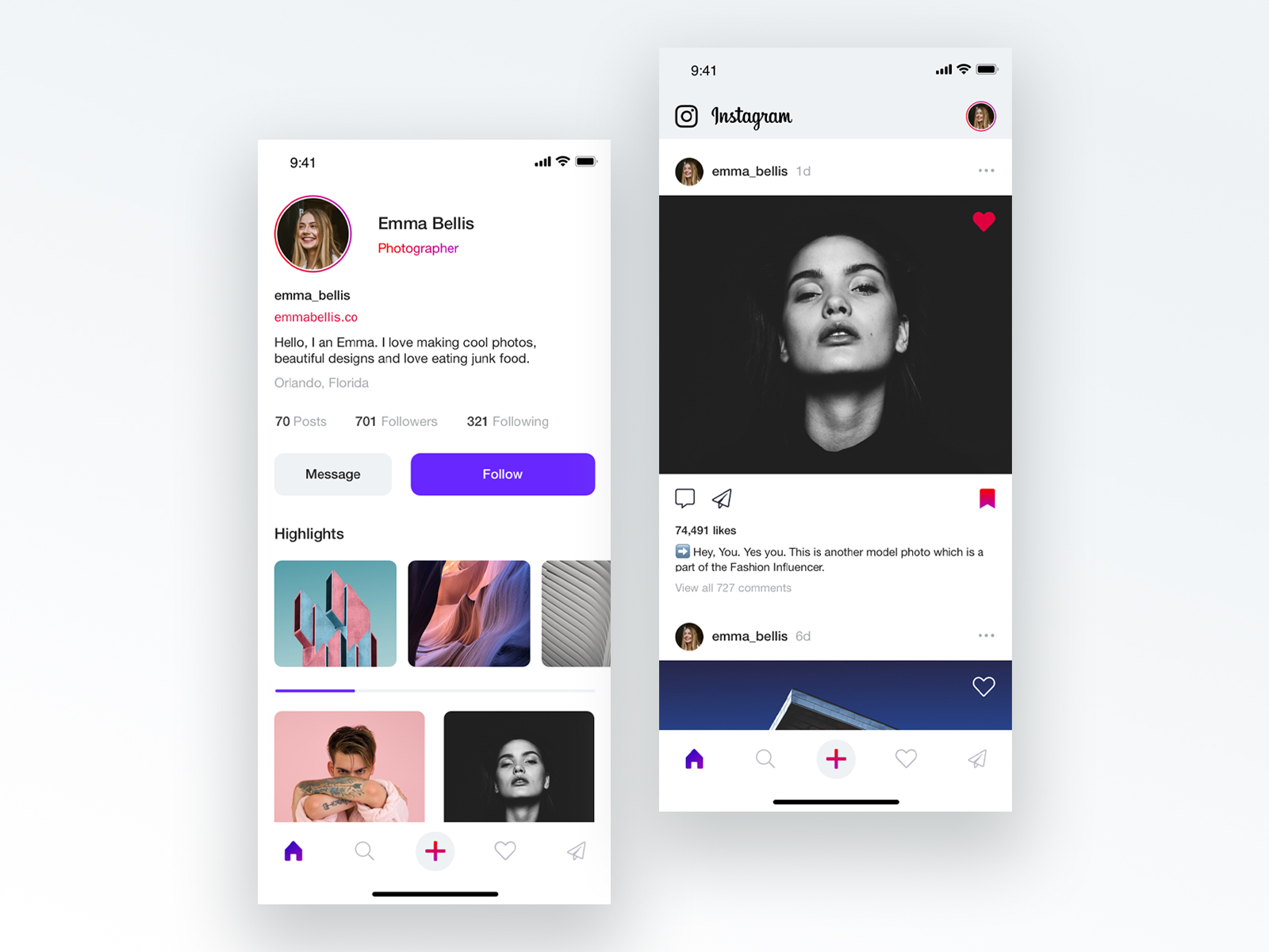 Instagram Update Redesign by Jesus Sandrea on Dribbble