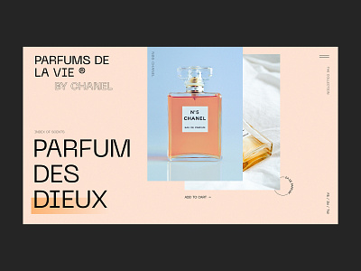 PARFUMS DE LA VIE / Concept clean concept design interaction interface landing page parfum promo typography ui design ux web web designer webdesign website