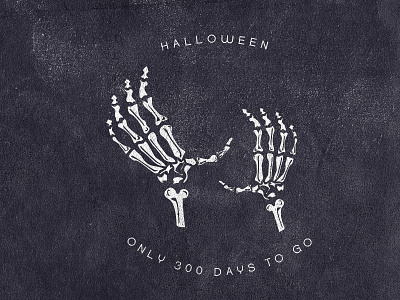 Halloween Countdown bones countdown halloween hand hands scary skeleton
